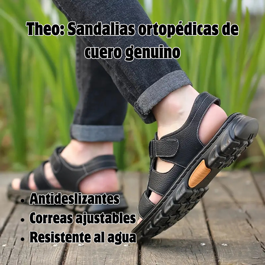 Theo | Sandali ortopedici in vera pelle