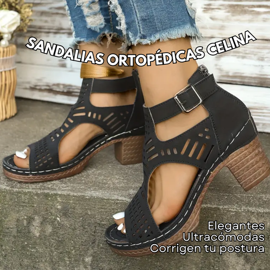 Sandali ortopedici Celina con tacco alto