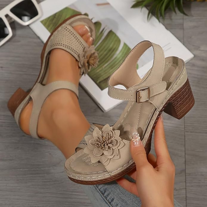 Amelia : Sandali floreali da donna