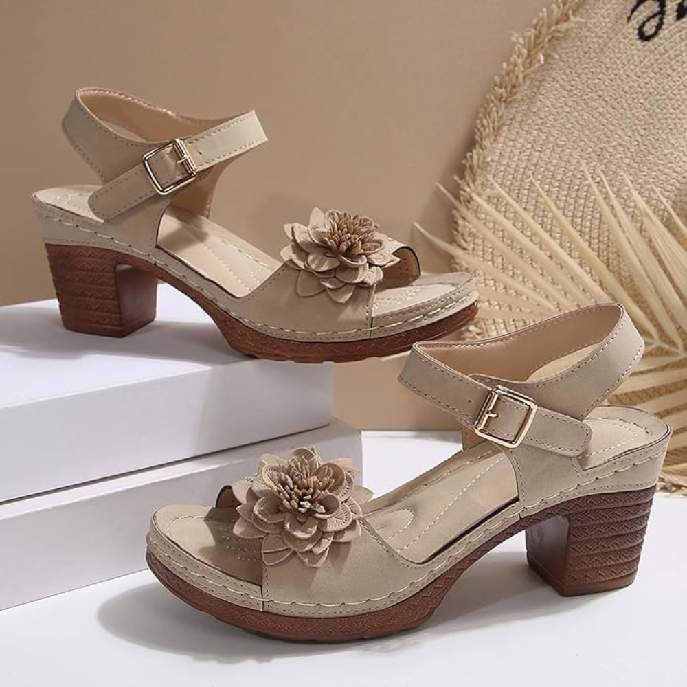 Amelia : Sandali floreali da donna