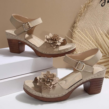 Amelia : Sandali floreali da donna