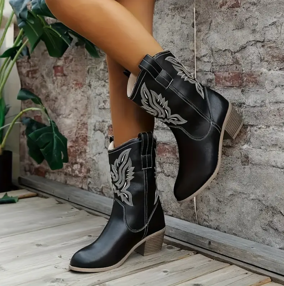 WomenBoots™ : Stivali da cowboy da donna in pelle lavorata a mano per le donne
